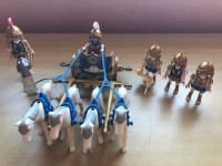 Playmobil - Char romain 4274, centurion à cheval et 3 officiers