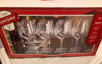 Shannon Crystal wine glasses  - 8 goblet set - never used