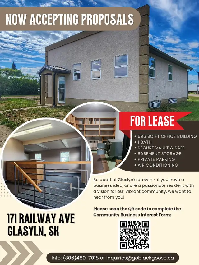 Office Building for Lease - Highway Junction in Glaslyn