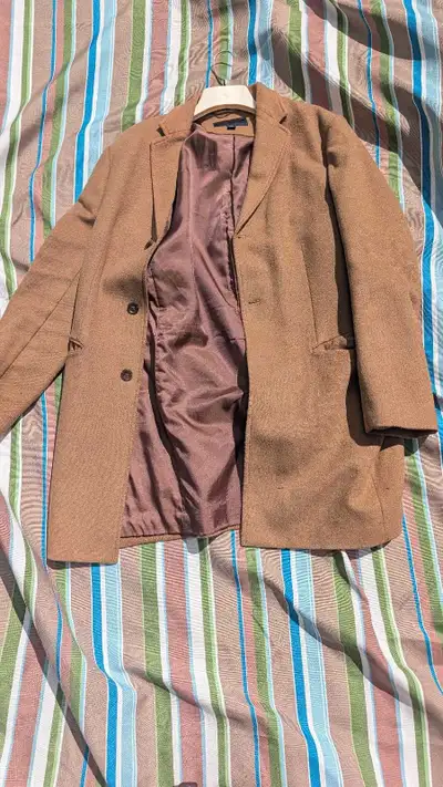 Banana republic camel wool coat men's medium , View more