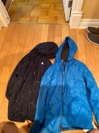 Manteau north face et casque 