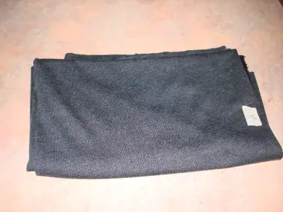 1 yard of patterned black knit fabric From a smoke free, pet free, and bug free home! See my other a...