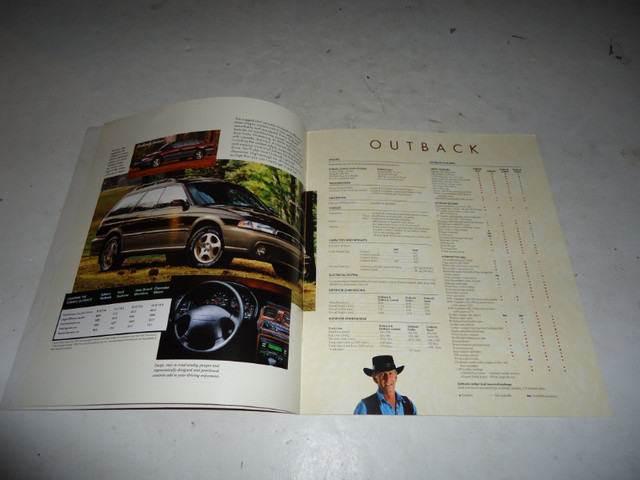 1999 SUBARU DEALER SALES BROCHURE. LIKE NEW! OUTBACK LEGACY MORE in Arts & Collectibles in Belleville - Image 3