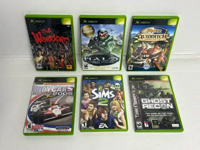 Original Xbox video games bundle: 1) The Warriors: complete with poster, manual, registration card,...