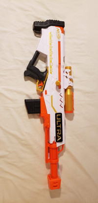 NERF ULTRA FOAM BLASTERS (2) with darts and extra stock