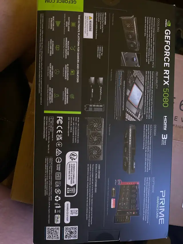 Asus Prime Rtx 5080 OC edition sff in Desktop Computers in Longueuil / South Shore - Image 3