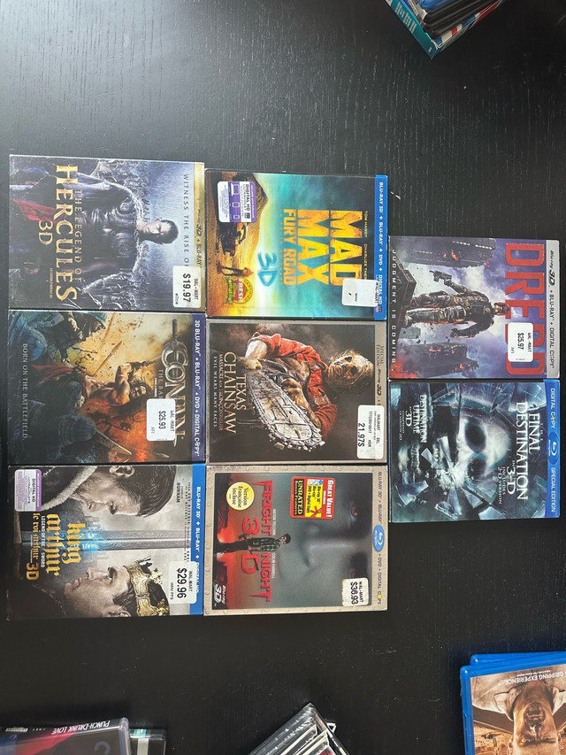 3D Blu-ray Movie Bundle in CDs, DVDs & Blu-ray in Oakville / Halton Region