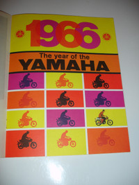 Vintage 1966 Yamaha advertisement in race program