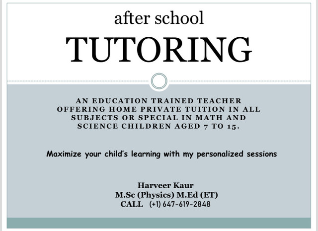 Home tuitions  in Classes & Lessons in Calgary