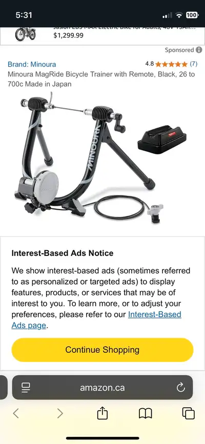 Minoura Magride Bicycle Trainer, View more