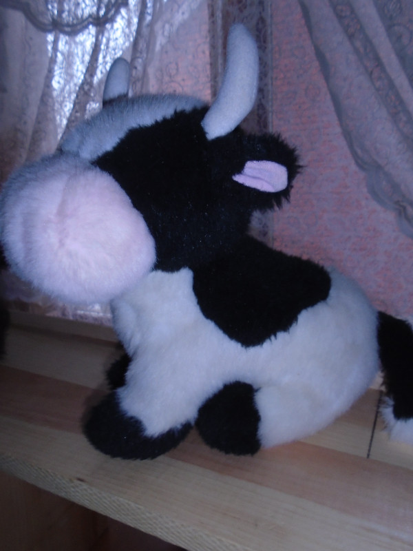 Plush Black and White Cow 13 x 11 $15. in Accessories in Thunder Bay - Image 3