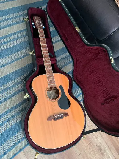 Alvarez ABT60E Baritone Acoustic Guitar with piezo and preamp, View more