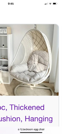 Looking for a Wicker hanging chair with Base like this