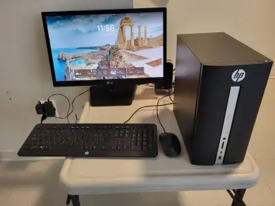 HP ORDINATEUR PC Complet AMD/8GB-RAM/ WIN 11/2 Drives SSD/Sata, View more