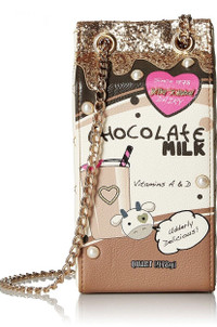 Betsey Johnson Chocolate Milk Purse - NEW
