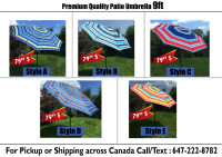 Premium Patio Umbrella 9ft ,Tilt, Crank, 8 Ribs, Cover, Air Vent