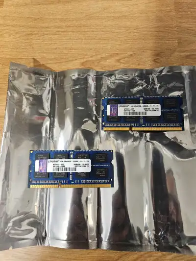 Kingston DDR3 ram, SO-DIMM, 8GB kit (2x4GB), 1600mhz, View more