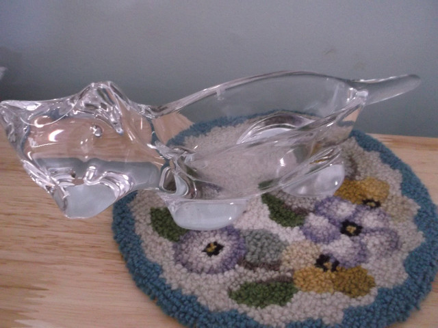 VINTAGE Crystal Coaster Set / Sweet Animal Dish/ Small Clock in Arts & Collectibles in Bridgewater - Image 3
