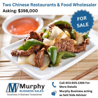 Two Chinese Restaurants & Food Wholesaler for Sale in Calgary