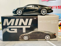 1/64 Mini GT hot wheels size Bugatti Chiron Super Sport black
