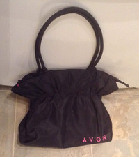 BRAND NEW - AVON Black Bag ( Purse)  with Hot Pink Lining