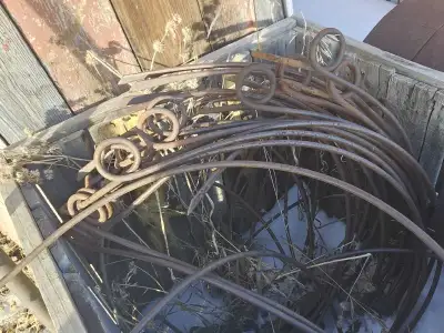 Antique Dump Rake Springs Hay Teeth Blacksmith Iron, View more