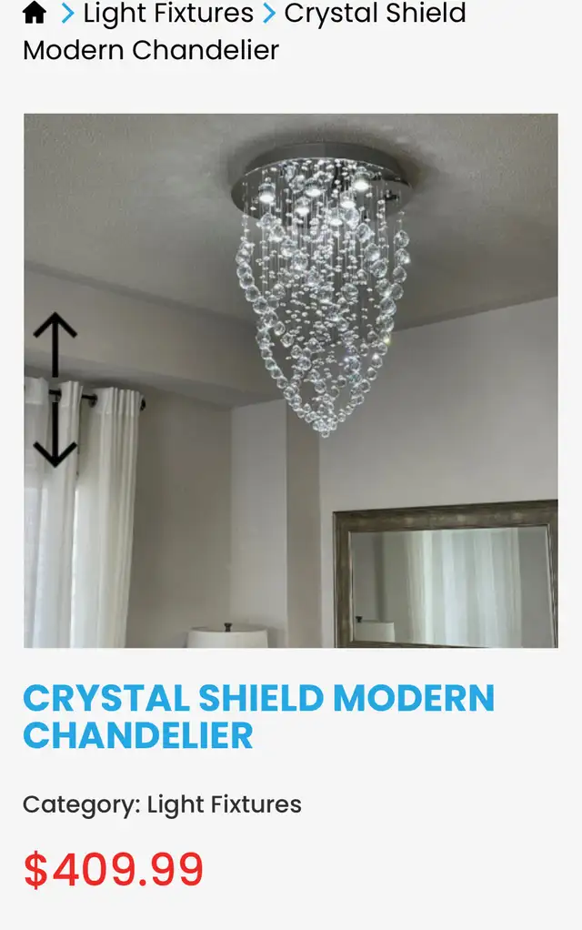 Modern chandeliers in Indoor Lighting & Fans in Ottawa - Image 4