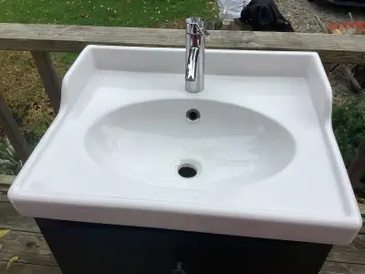 cabinet, sink and faucet , View more