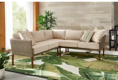 Canapé modulaire à 3 sections/ 3-Piece Patio Sectional Set, View more