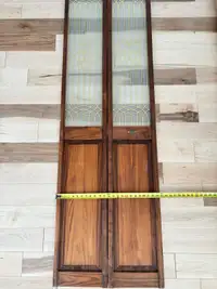 (x2) Porte placard vitrée pliante / French door, bi-fold