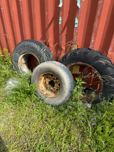 free garden tires and one trailer tire , View more