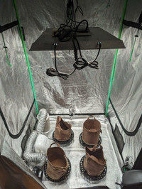 Complete indoor grow tent, light and accessories