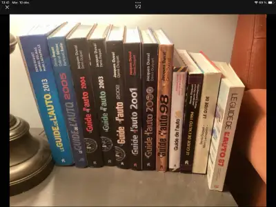  Guide de l’auto1989. 91-94-96-98-2000-1-2-3-4-5-2013 chacun 10$, View more