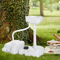 Portable Camping Sink Hand Wash Station Basin with 17L Water Tan