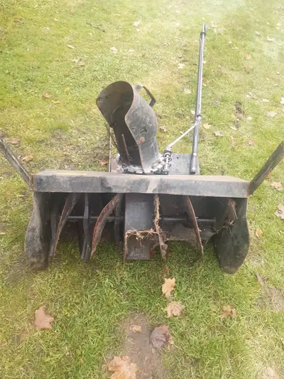 Snowblower attachment for lawn mower, View more