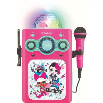 Karaoke LOL surprise disco lights with one microphone. Great sound, lots of fun Asking 40$ like new!...