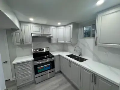 - Brand New Legal Basement Apartment for Rent Available Immediately. - One Good Size Bedroom with Wi...