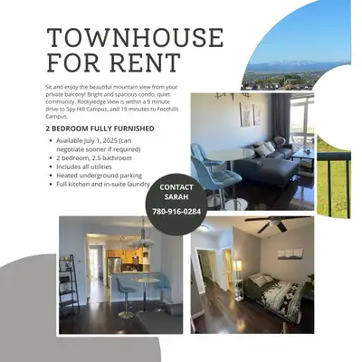 2 Bedroom Fully Furnished Townhouse