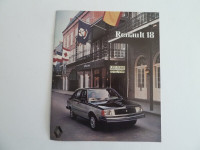 Brochure Auto Renault 18 1981