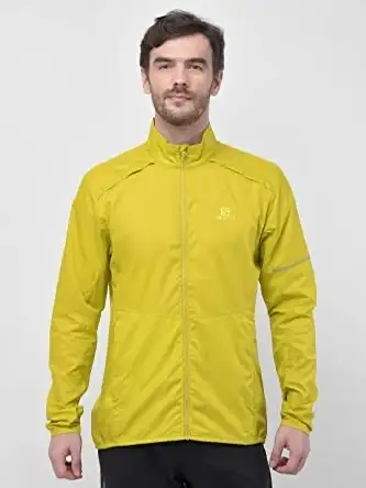 SALOMON Agile Wind Rain DWR Run reflective jacket - Men SMALL, View more