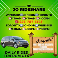 5:20 am❌❌Windsor To Toronto Everyday Rideshare Running ❌❌