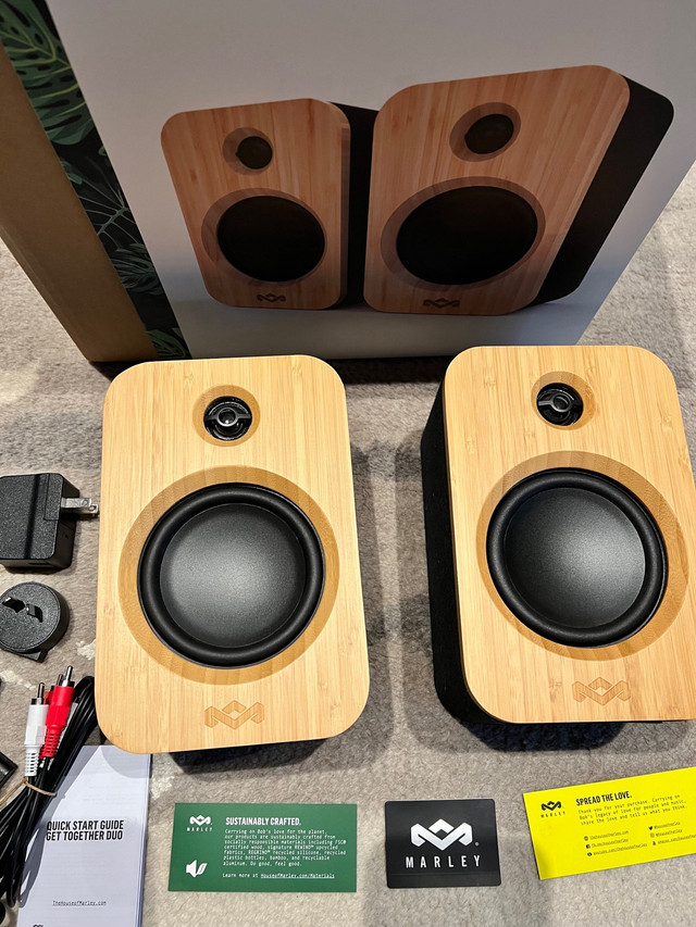 House of Marley Get Together Duo w/ FREE Quest QS8 Powered Sub in Speakers in Mississauga / Peel Region - Image 2