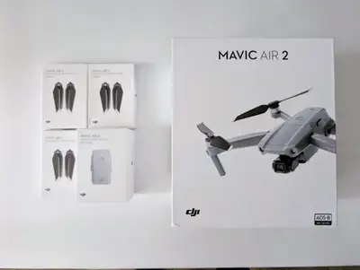 I am selling my DJI Mavic Air 2 drone with 5 extra propellers and 1 extra battery. Both the drone an...