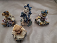 4 FIGURINES NEUVES COLLECTION BOYDS BEARS+FRIENDS: $10.00CHACUNE