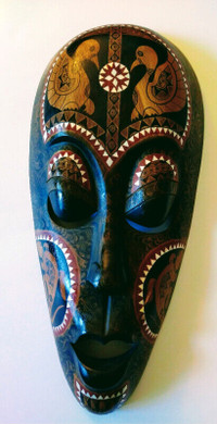 Large Tattoo Masks from Indonesia