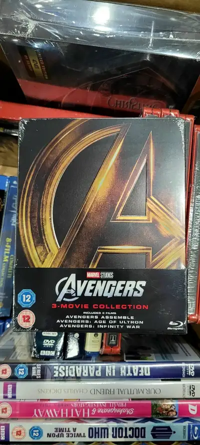 For Sale is a New and Sealed Marvel Avengers 1-3 Blu-ray Limited Edition Steel book Region Free. Set...