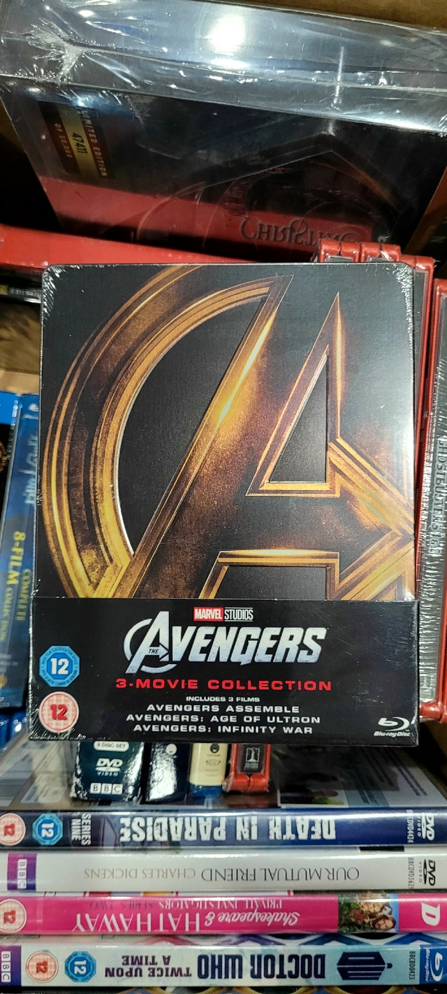 Marvel Avengers 1-3 Blu-ray Steelbook collection  in CDs, DVDs & Blu-ray in Kitchener / Waterloo