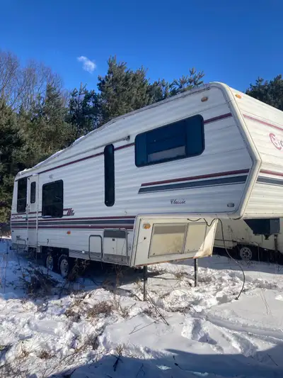 32’   camper trailer flat deck toy haulers office project, View more