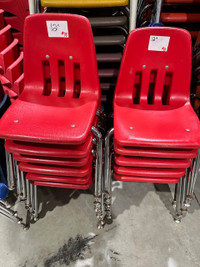 Children's school chairs, various sizes and colours