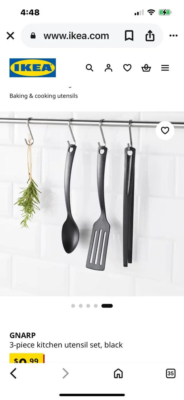 3 PCs  Kitchen Utensil Set in Kitchen & Dining Wares in Sudbury - Image 3